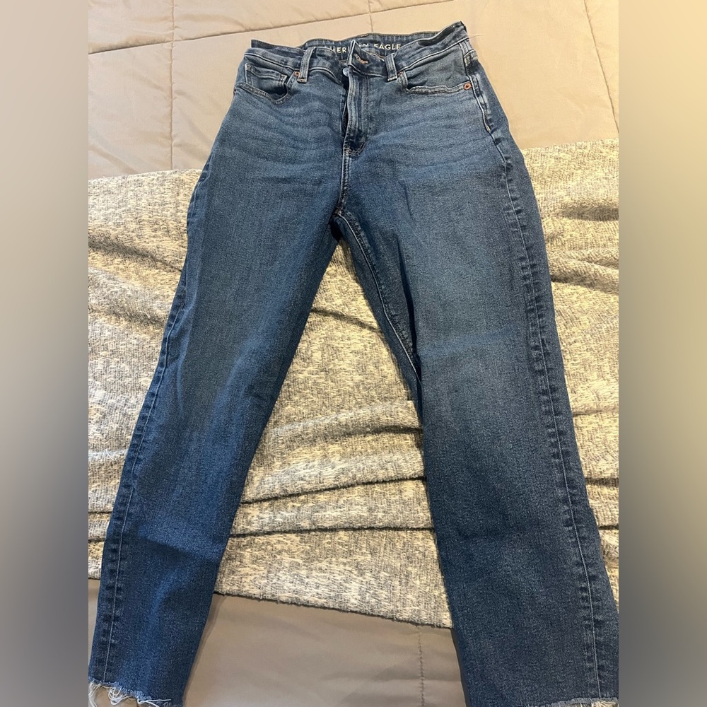 American Eagle Outfitters Dark Blue High Rise Jeans